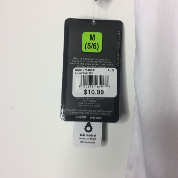 RBX Performance Medium (5/6) Boys active tee - Picture 4 of 5